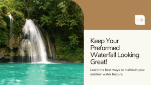 How to you install a preformed waterfall in your garden