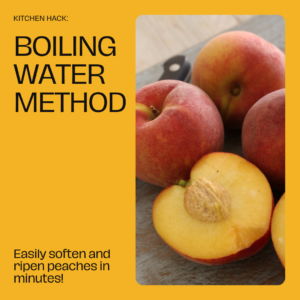 Learn how to soften and ripen peaches
