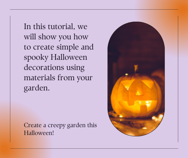 simple diy halloween decorations for your fall garden