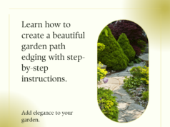 Simple DIY Tips on how to make a garden path edging