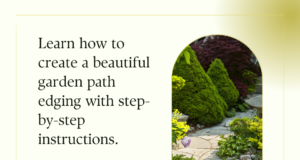 Simple DIY Tips on how to make a garden path edging