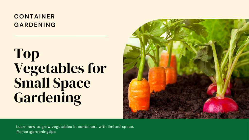 Learn how to grow vegetables in containers with limited space.
