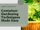 Container gardening techniques