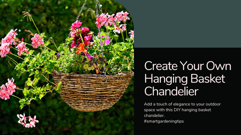 Add a touch of elegance to your outdoor space with this DIY hanging basket chandelier.
