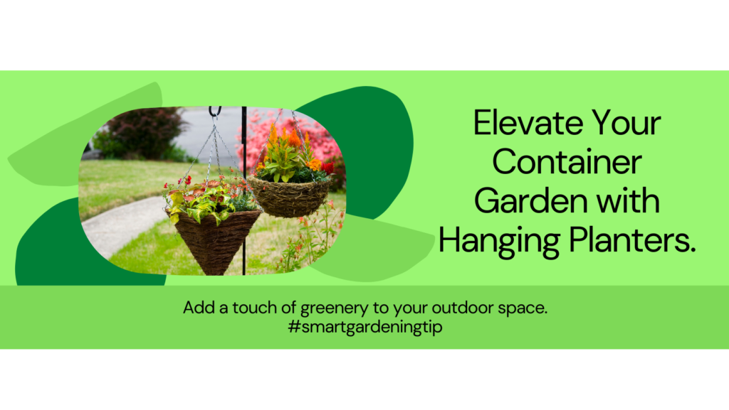 Learn how to create a stylish and functional garden using hanging planters.