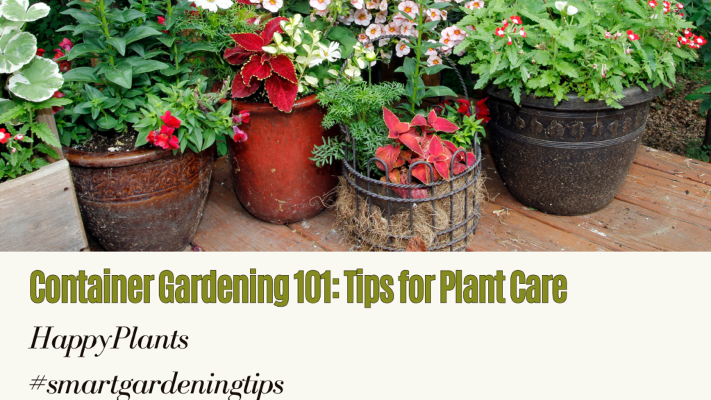 Container gardening advantages
