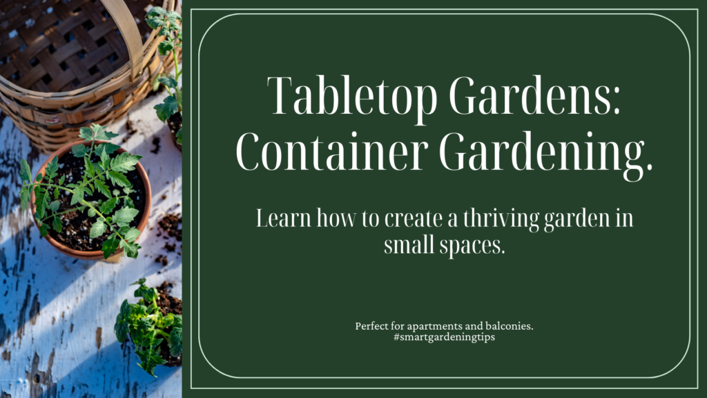 Learn how to create a thriving garden in small spaces.