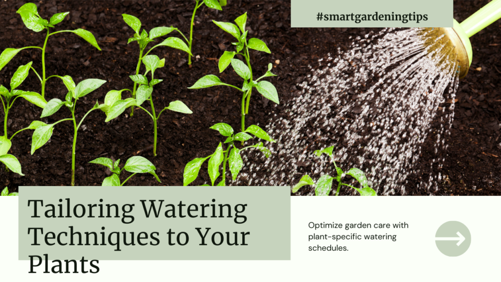 Optimize garden care with plant-specific watering schedules.