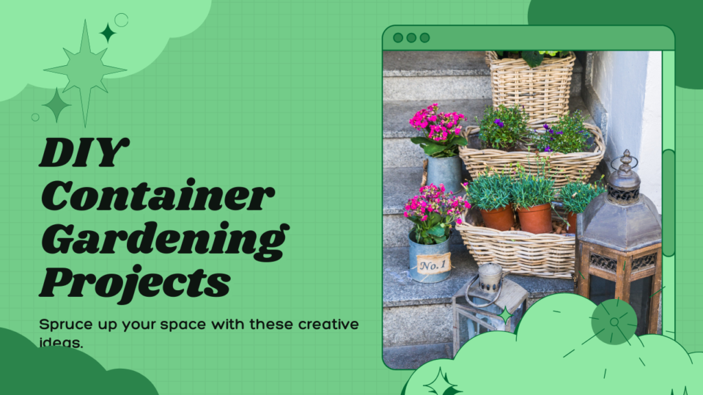 Bring nature to your balcony or patio with these creative DIY container gardening ideas.