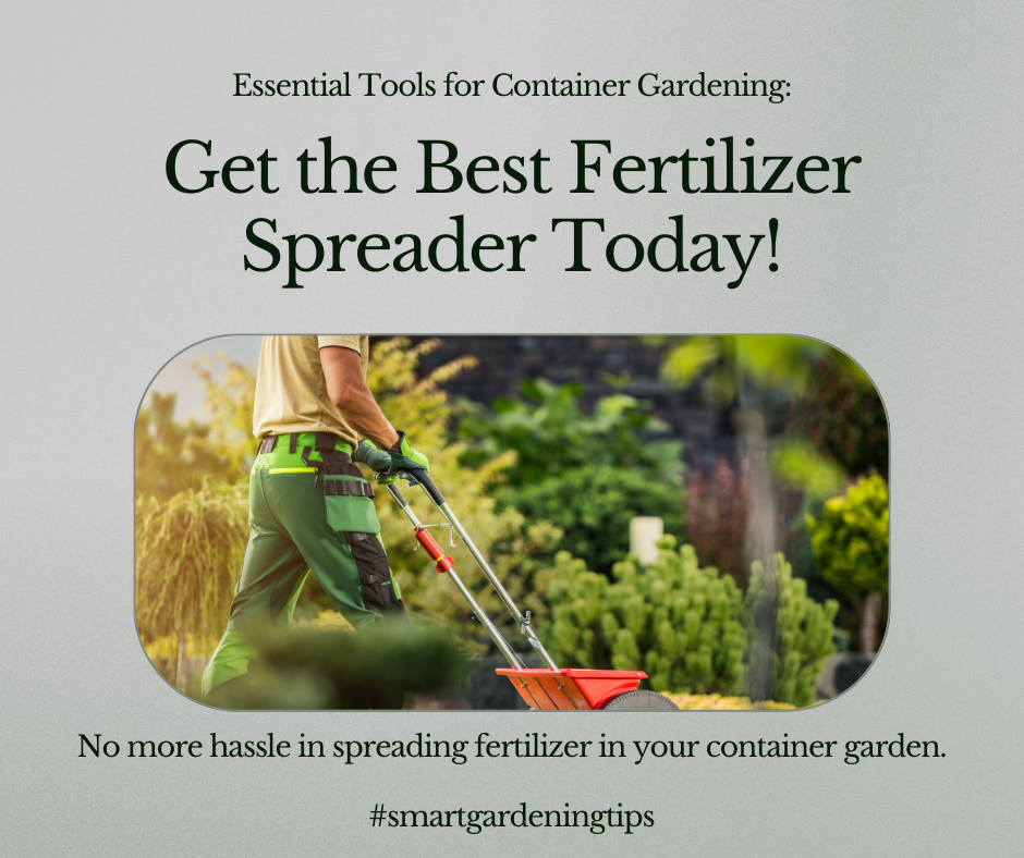 No more hassle in spreading fertilizer in your container garden.
