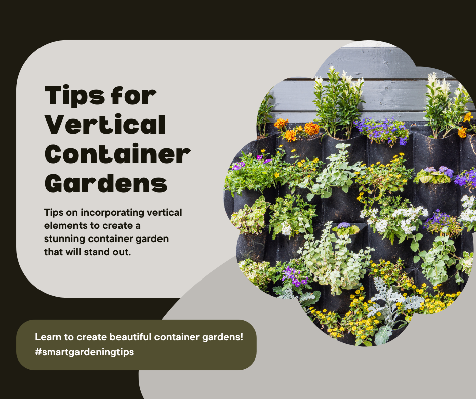 Optimize your space with vertical planters.